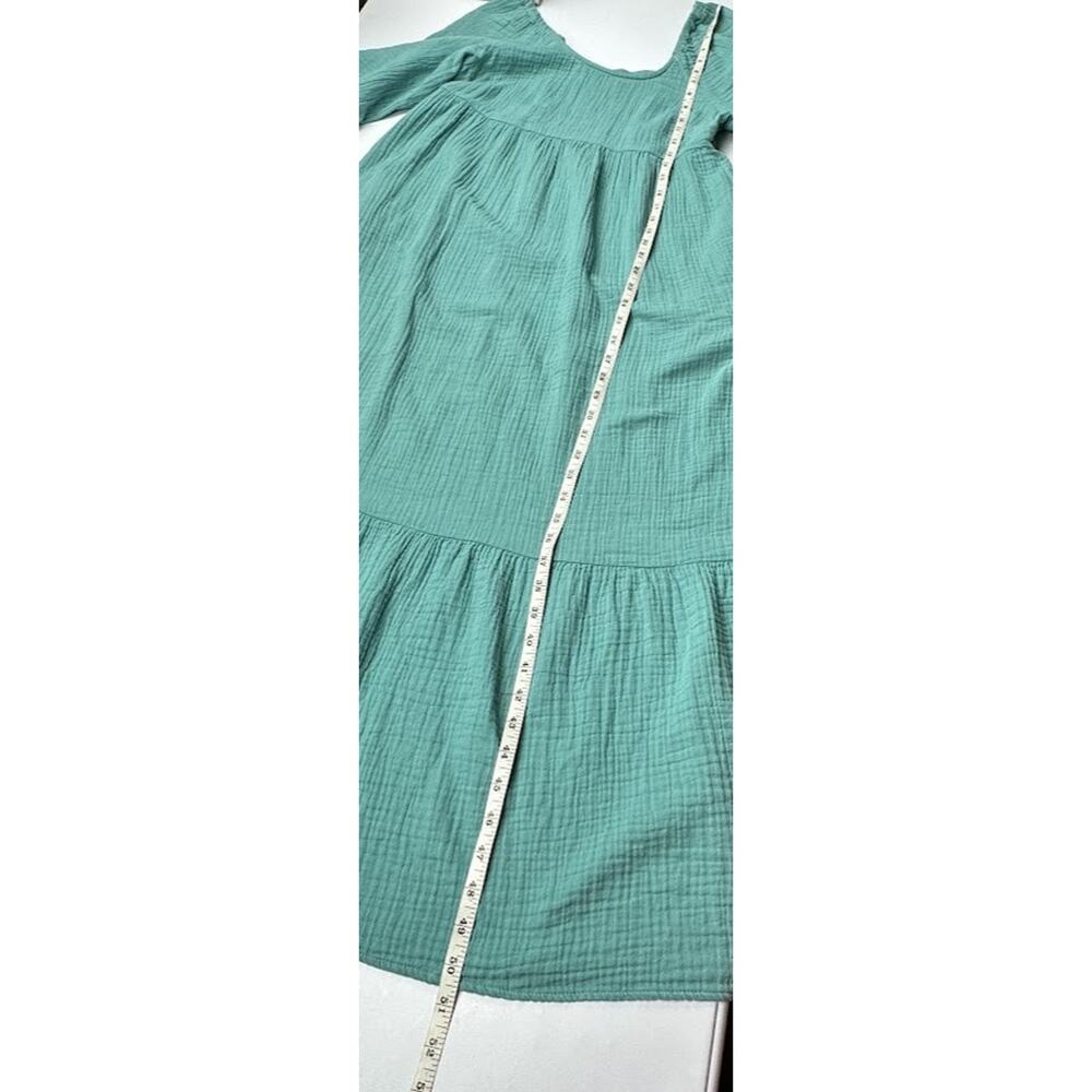 Universal Thread Dress Womens Extra Small Green Gauzey Peasant Cottage Milkmaid - Picture 13 of 15